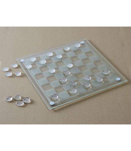 Jeu de Société Dames 25cm Transparent