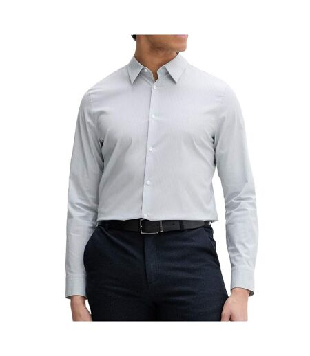 Chemise rayures slim bleu clair homme calvin klein jeans stripe stret