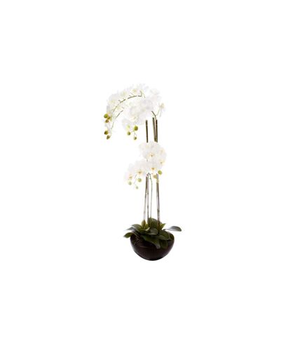 Plante Artificielle Orchidée 115cm Blanc