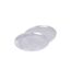 Lot de 6 Assiettes en Plastique Réutilisable Lilia 18cm Transparent-1