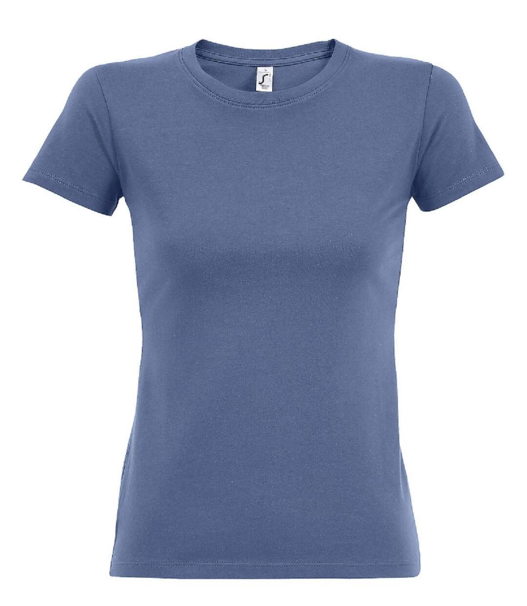 T-shirt manches courtes - Femme - 11502 - bleu-2