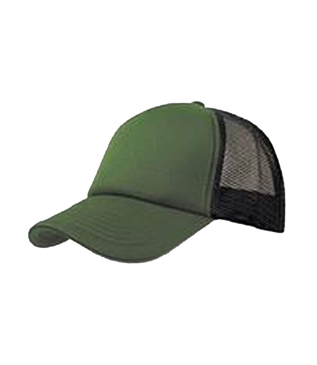 Casquette style trucker rapper mixte olive / noir Atlantis-1