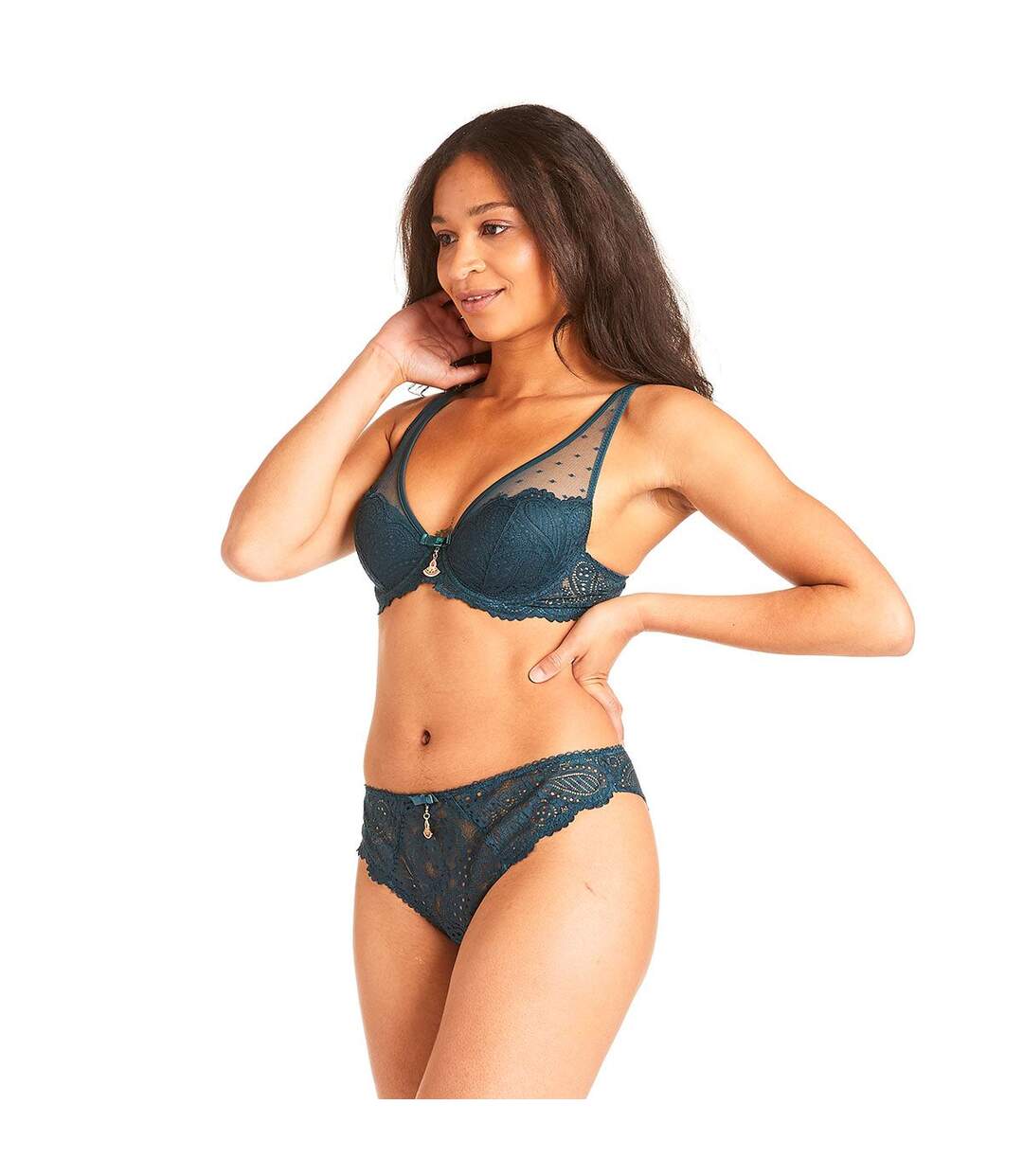 Soutien-gorge ampliforme turquoise Metro-3