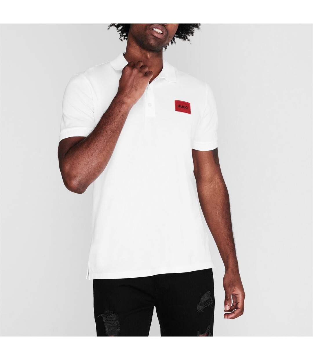 Polo Deruso Homme Blanc Hugo-2
