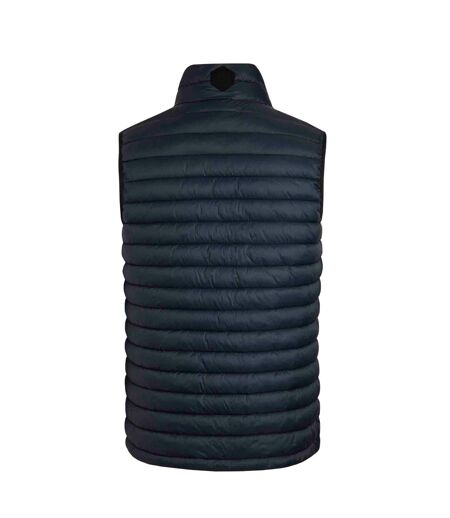 Mens langtree waterproof padded gilet navy Weird Fish