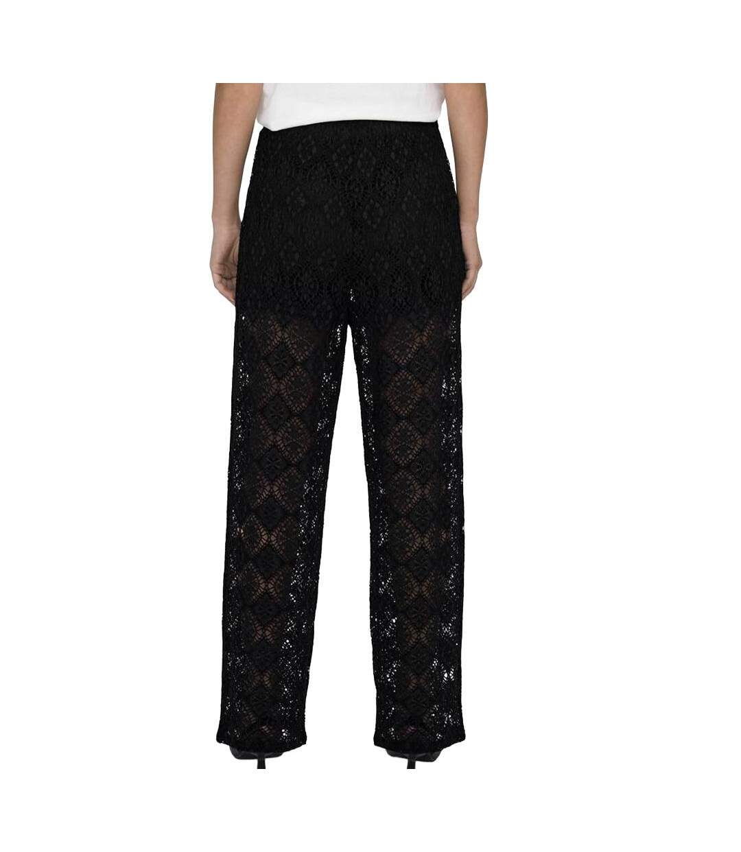 Pantalon fluide noir femme jdy eva-2
