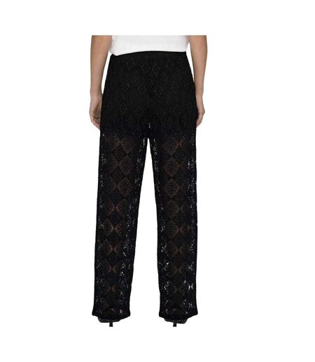 Pantalon fluide noir femme jdy eva
