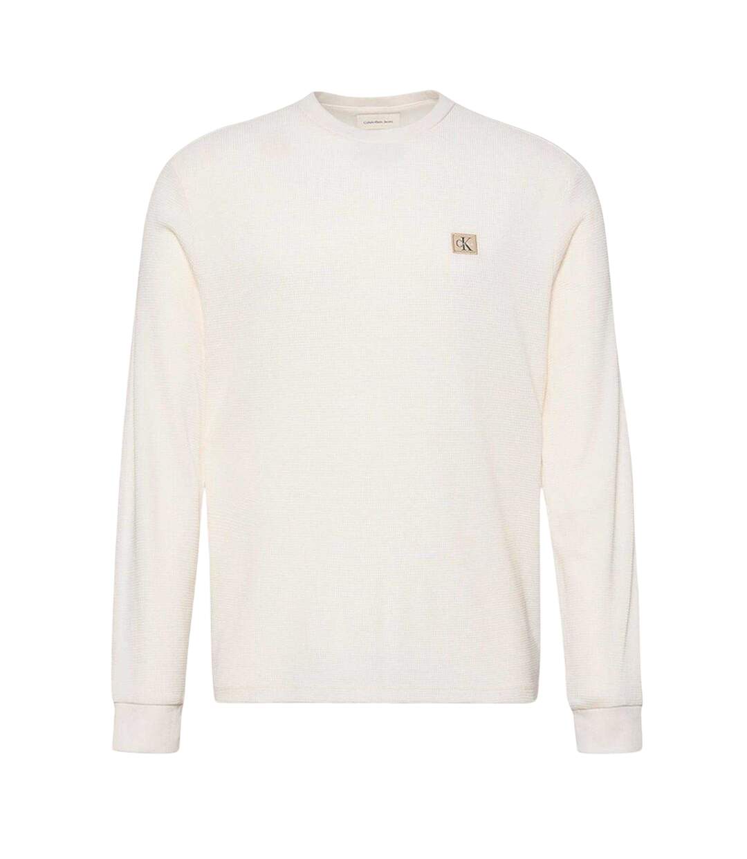 Mens Waffle Long-sleeved T-shirt Tofu Calvin Klein-2