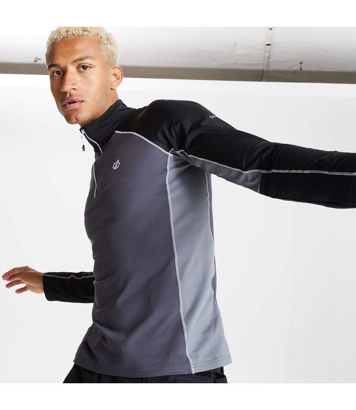 Dare 2B Mens Interfused II Half Zip Midlayer (Ebony/Black)