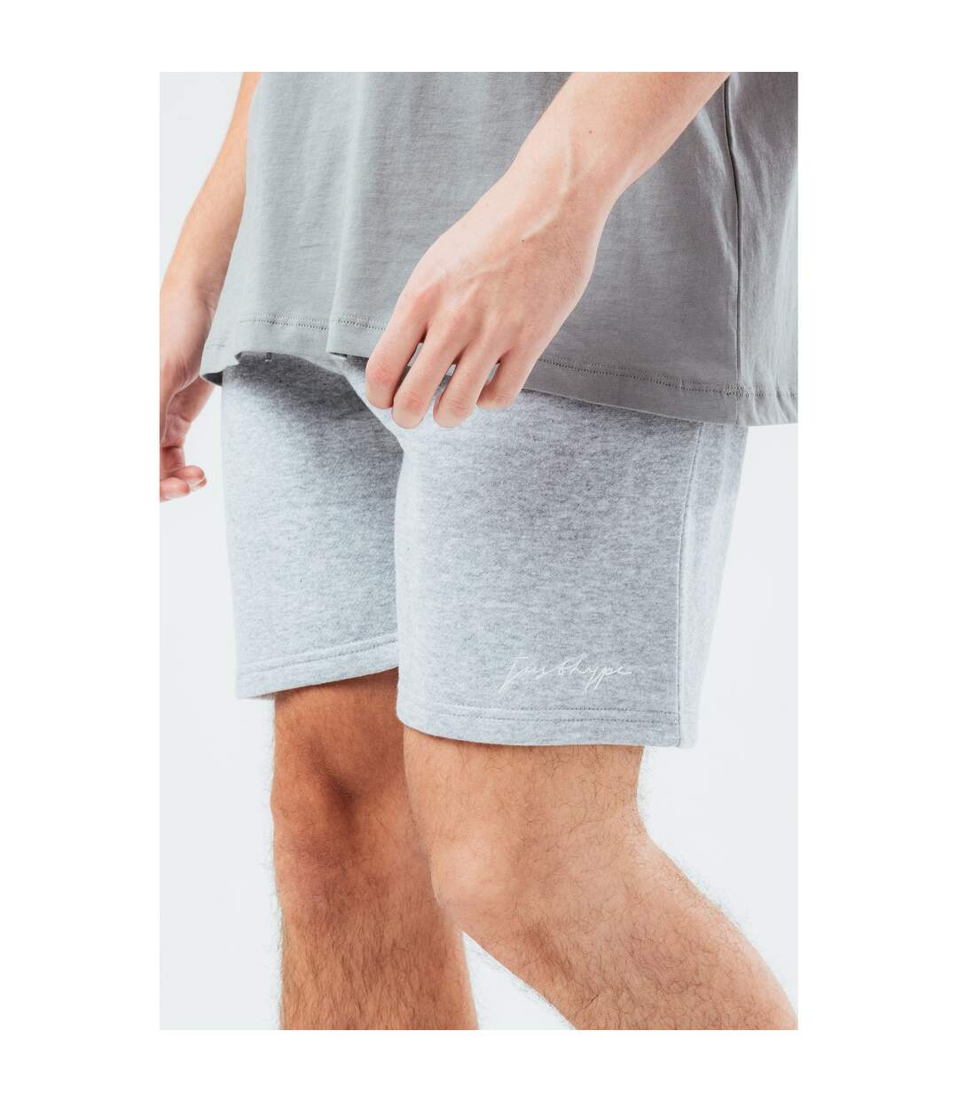 Hype Shorts à rayures pour hommes (Gris) - UTHY5931