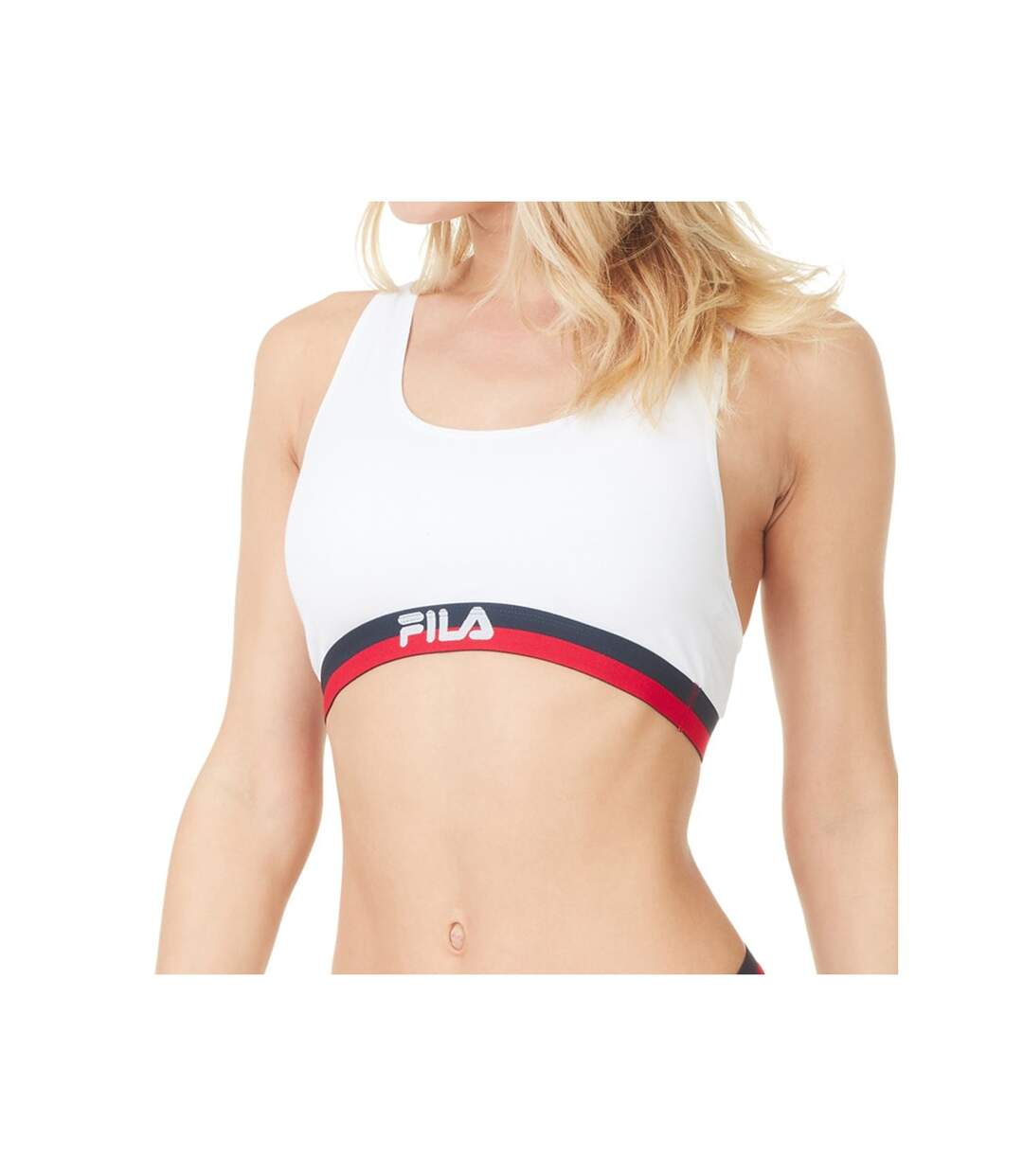 Lot de 3 Brassières coton Fila FU6048 Gris, Navy et Blanc Fila