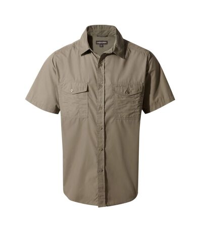 Craghoppers Mens Kiwi Short-Sleeved Shirt (Pebble Grey) - UTCG1606