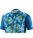 Womens/ladies Half Zip Loose Fit Jersey Turquoise Bicycle Line-3