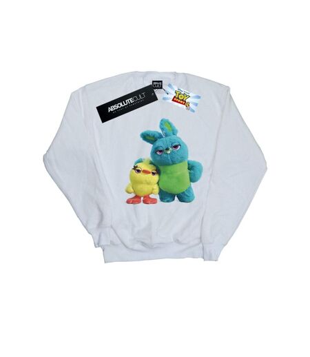 Disney Sweatshirt Womens/Ladies Toy Story 4 Ducky And Bunny (Blanc) - UTBI41985