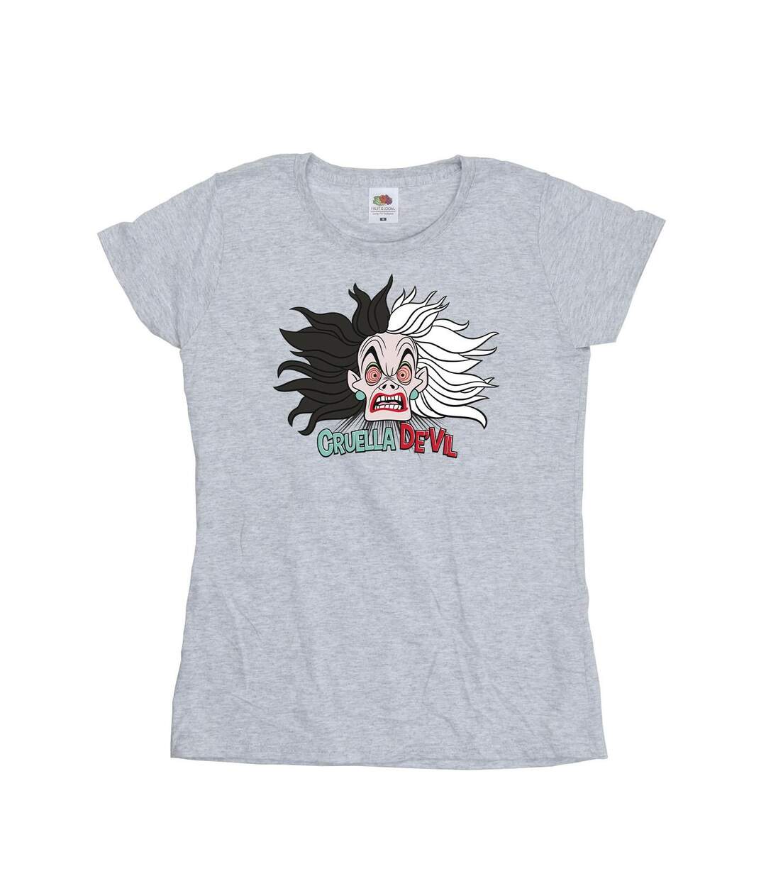 Disney Femme/Les femmes 101 Dalmatians Cruella De Vil Crazy Mum T-Shirt en coton (Gris sportif) - UTBI44550-1