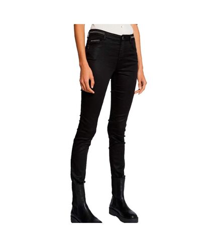 Pantalon Slim Noir enduit Femme Morgan Palona