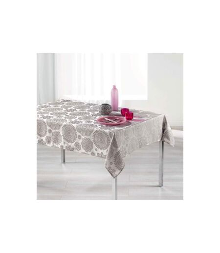 Nappe Rectangulaire Rose des Vents 140x300cm Taupe