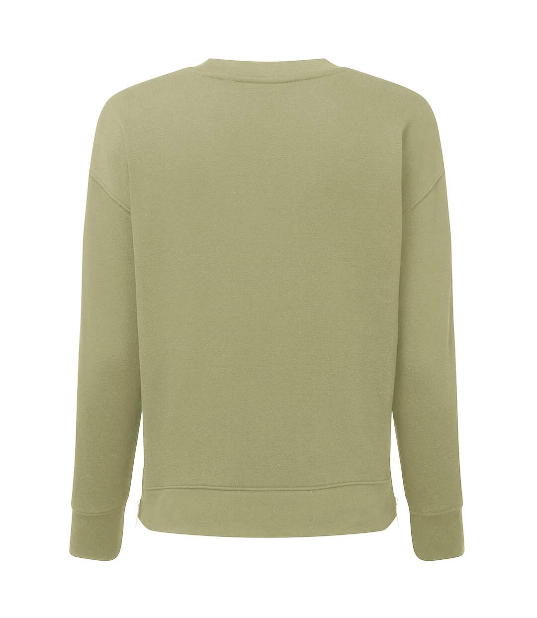 Womens/ladies recycled zipped sweatshirt sage green TriDri