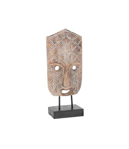 Paris Prix - Statuette Déco masque Primitif 40cm Naturel