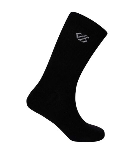 Dare 2B Unisex Adult Essentials Sports Ankle Socks (Pack of 3) (Black) - UTRG5434