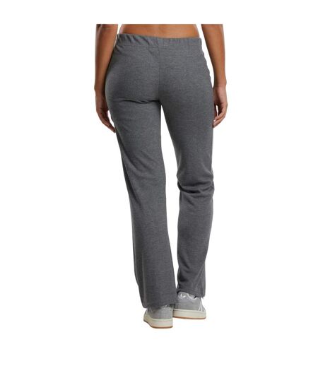 Womens/ladies Ribbed Trousers Dark Grey Melange Urban Classics