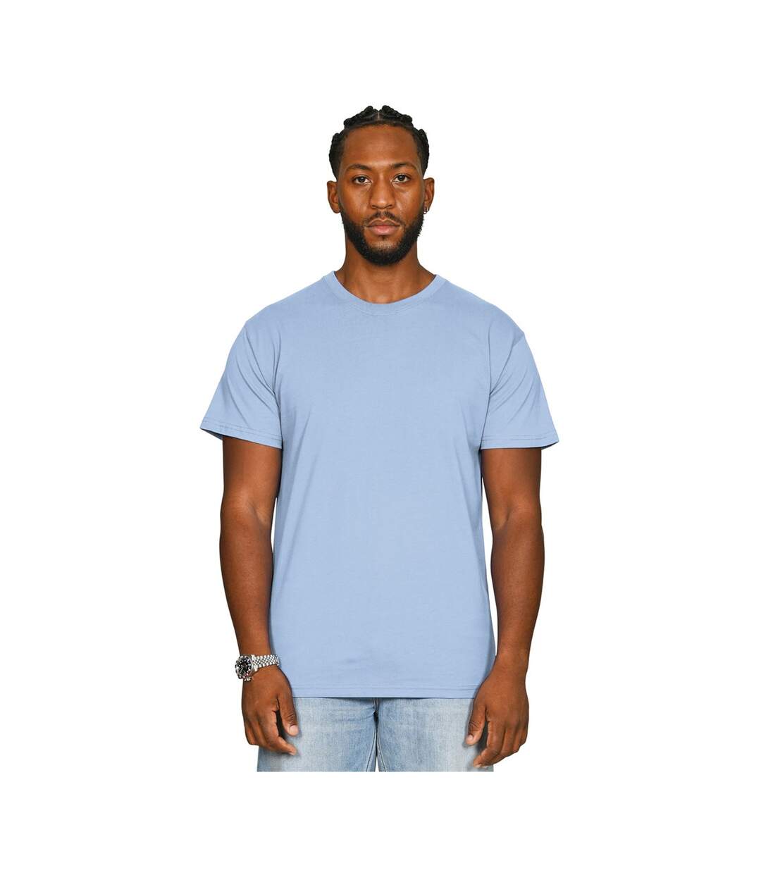 T-shirt Supreme Adulte Bleu Clair Casual Classics-1