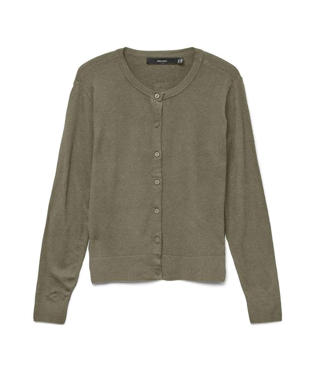 Pull vert femme vero moda breezes-1