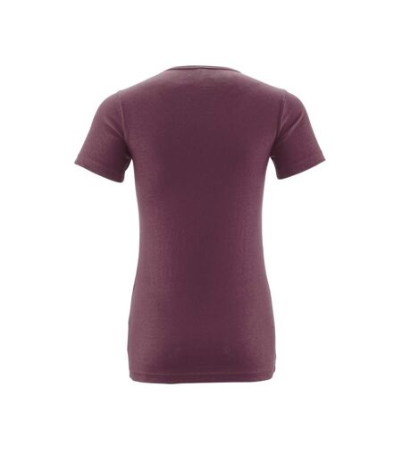 Womens/ladies Crossover T-shirt Bordeaux Mascot