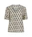 Top beige/bleu femme vila viadda-1