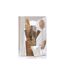 Tapis Rond Déco Zostère 197cm Blanc & Naturel-3