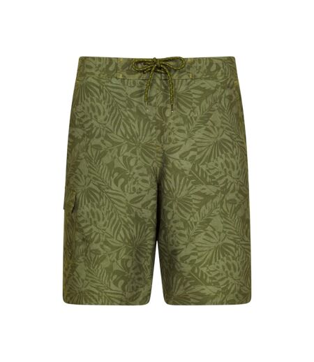 Mens Ocean Tropical Board Shorts Dark Khaki Mountain Warehouse