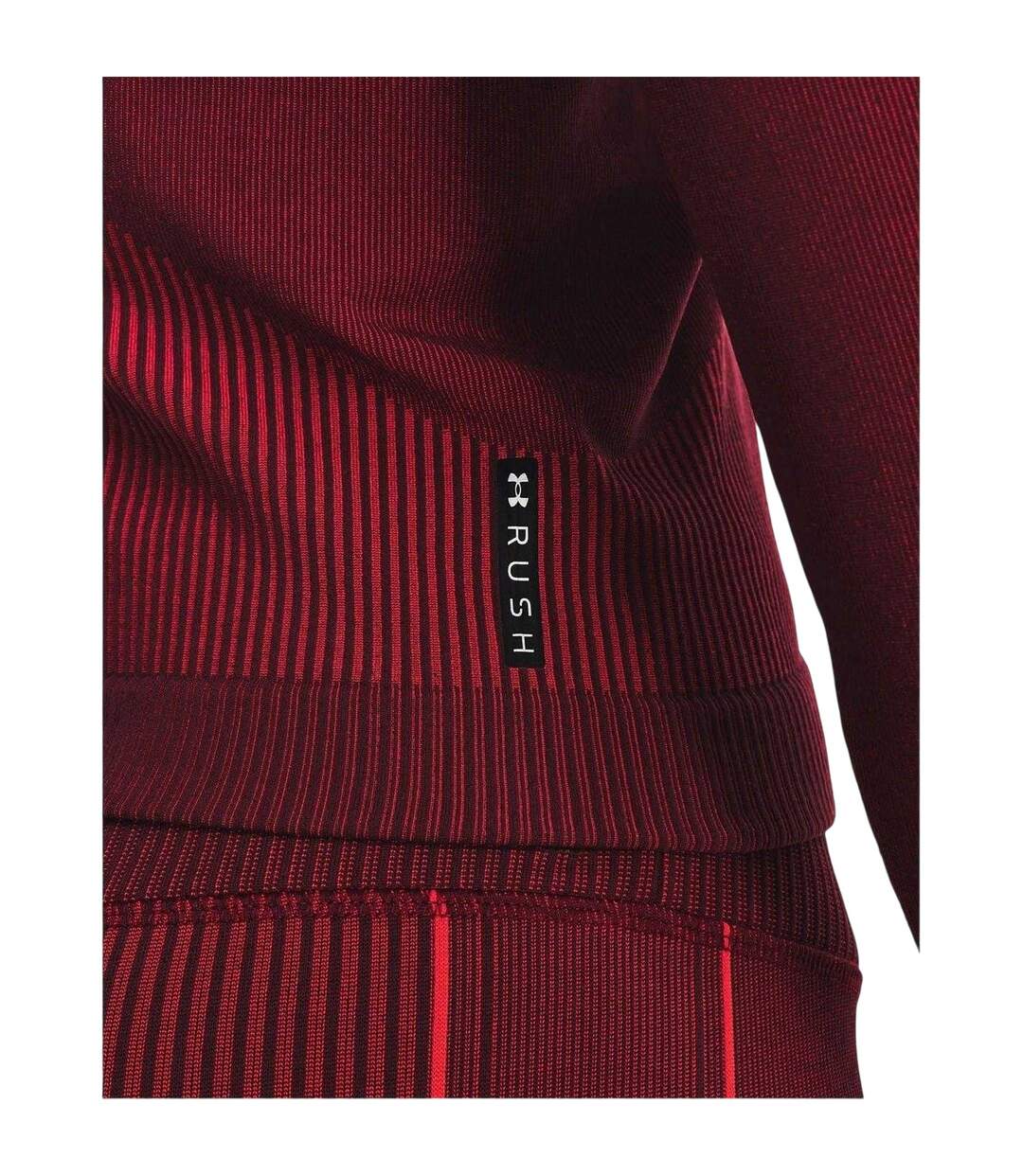 Haut Manches Longues Femme Rouge Under Armour-4