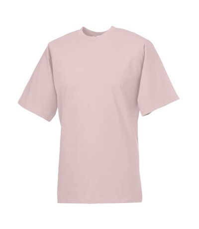 Jerzees colours mens classic short sleeve t-shirt powder rose Russell