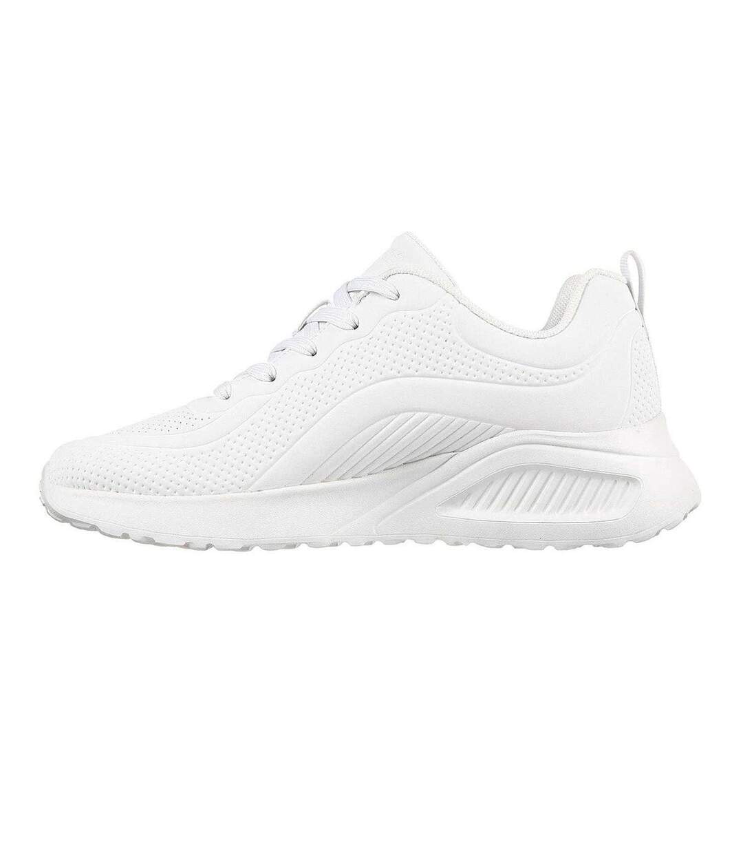 Womens/ladies Bob Buno Logo Trainers White Skechers-2