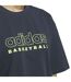 T-shirt Basket Motif/style Logo Femme Bleu Bleu Foncé Adidas-4