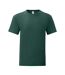 T-shirt manches courtes iconic homme vert forêt Fruit of the Loom