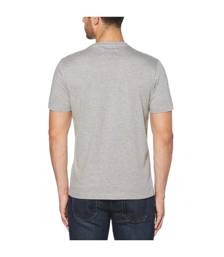 Mens Pin Point Organic Cotton T-shirt Grey Original Penguin