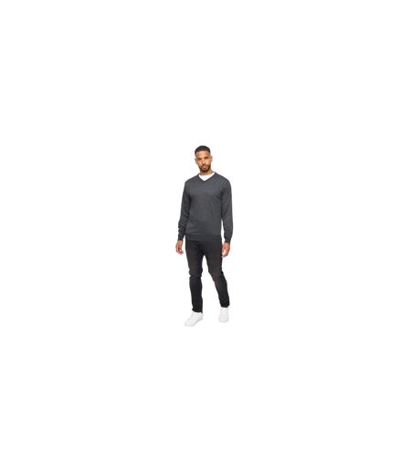 Pull Tinworth Homme Noir Chiné Bewley & Ritch