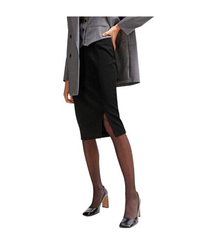 Womens/ladies Vukeva Midi Skirt Black Boss