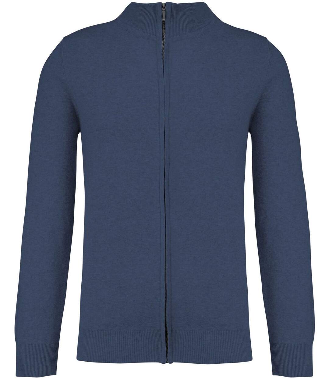 Gilet cardigan zippé - HOMME - K984 - bleu marine