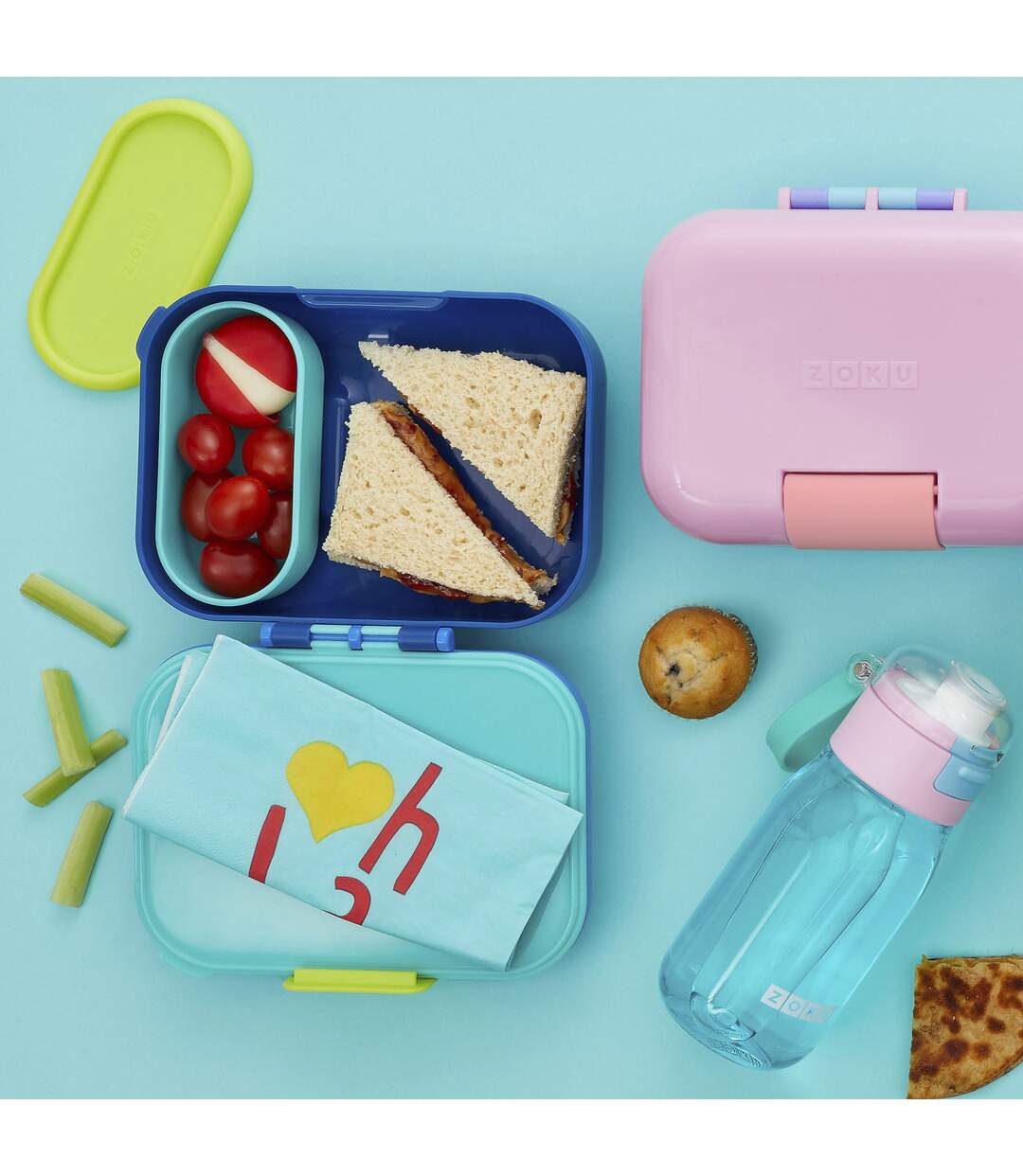 ZOKU Petite Lunchbox Bento - Contenant alimentaire étanche et résistant-4