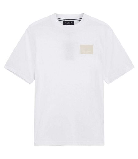 T-shirt Motif/style Logo Rectangulaire Homme Blanc Ted Baker