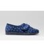 Sleepers Womens/Ladies Ivy Floral V Throat Touch Fastening Slippers (Navy Blue) - UTDF542