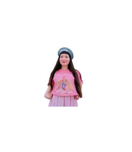 T-shirt Motif/style Nuage Arc-en-ciel Adulte Rose Care Bears