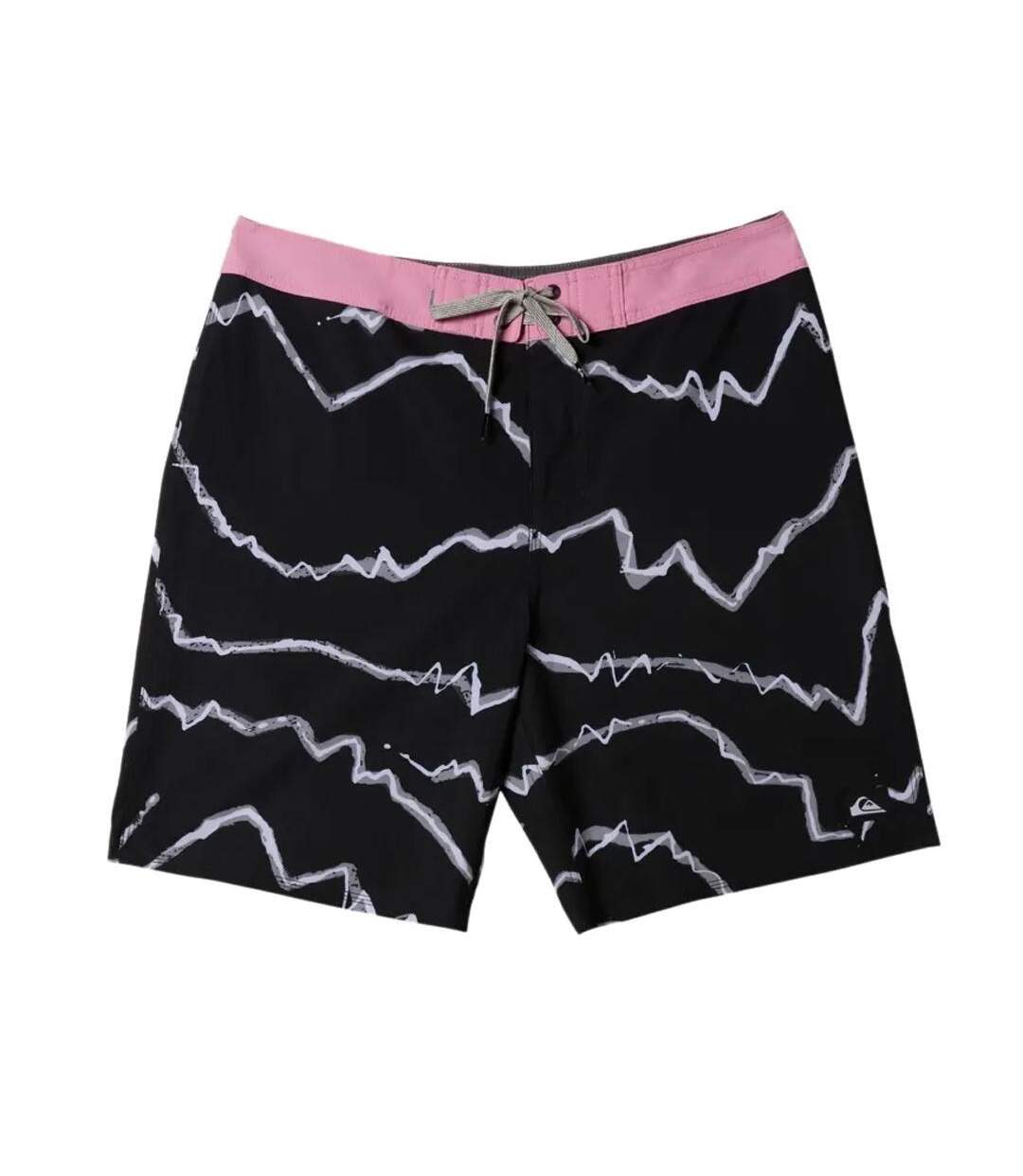 Short de Bain Noir/Rose Homme Quiksilver Surfsilk - 28-1