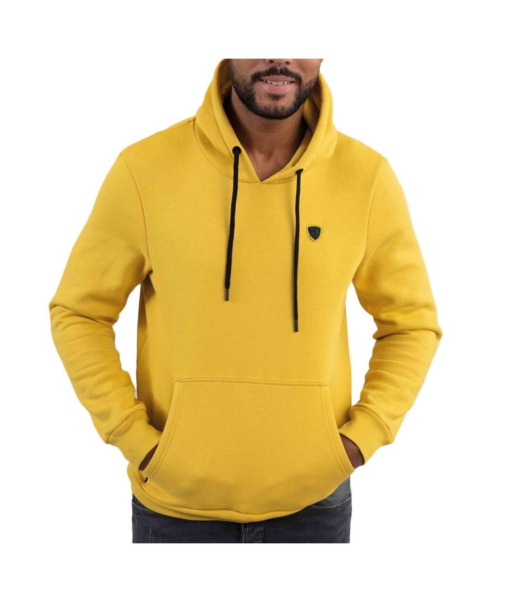 Sweat à Capuche Jaune Homme Redskins Makit Poster - XL