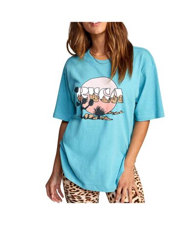 T-shirt Turquoise Femme RVCA ay Tree Ss