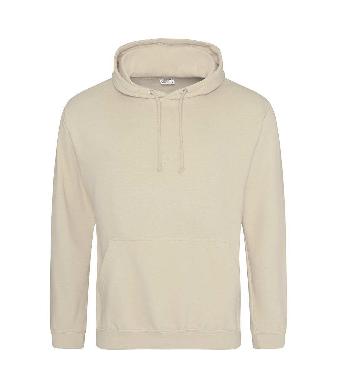 Sweat à capuche college adulte beige Awdis