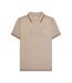 Polo Homme Marron Clair Blanc Bleu Marine Abricot Lambretta-2