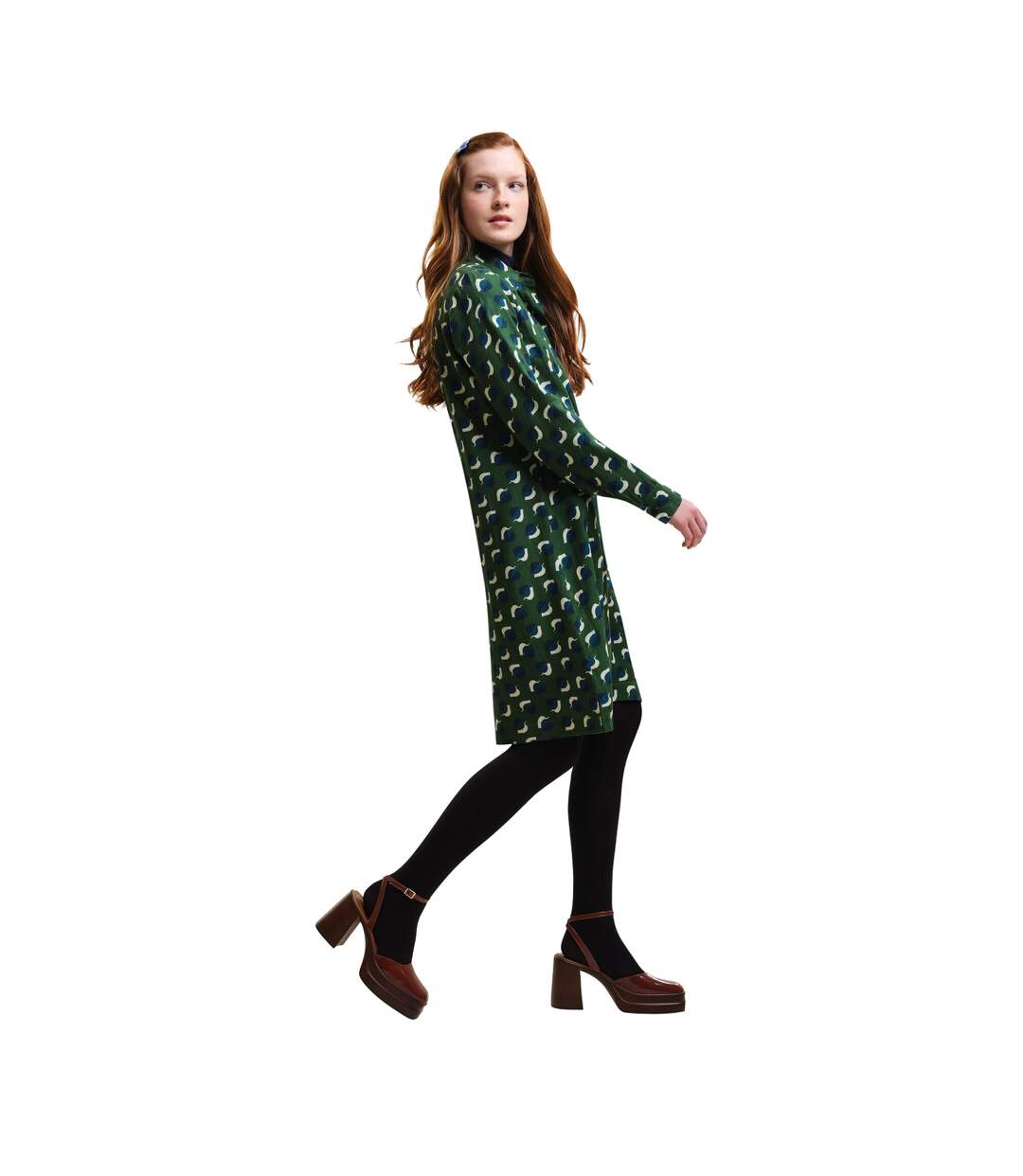 Robe orla kiely femme vert / feuilles d'orme Regatta-3